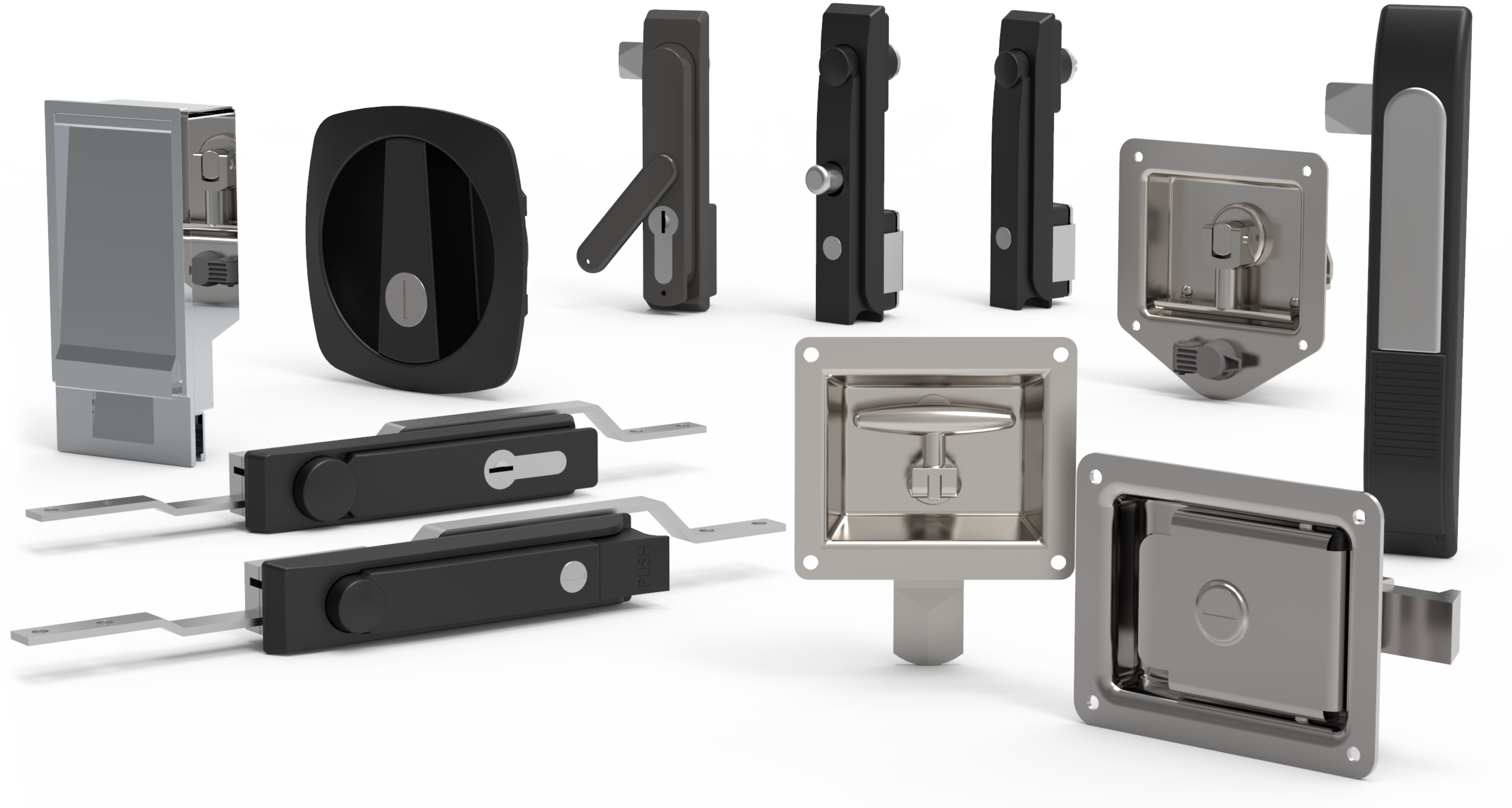 collection of swing handles